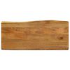 vidaXL Table Top 100x40x2.5 cm Live Edge Solid Wood Mango