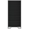 vidaXL Book Cabinet Black 80x31x169 cm Engineered wood