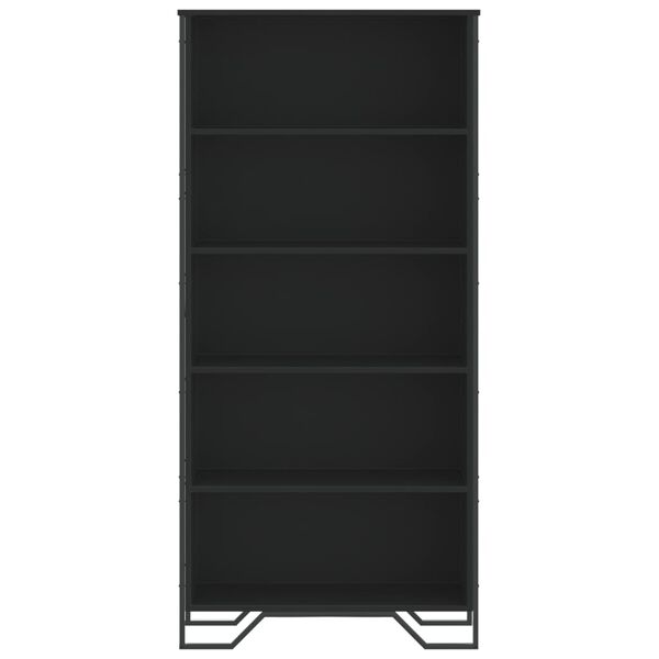 vidaXL Book Cabinet Black 80x31x169 cm Engineered wood