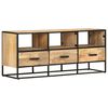 vidaXL TV Cabinet 110x30x45 cm Rough Mango Wood