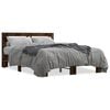 vidaXL Bed Frame without Mattress Smoked Oak 135x190 cm