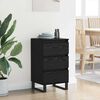 vidaXL Sideboard with Drawer Black oak Engineered wood