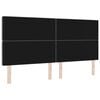 vidaXL Headboard with Headboard Dark Grey 200 cm Faux Leather