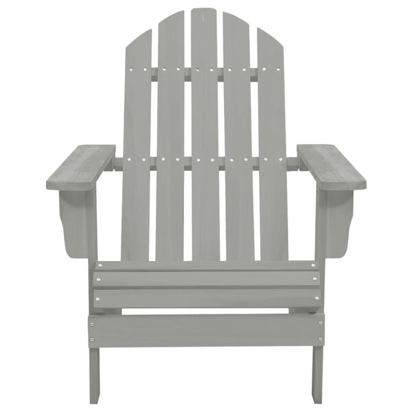vidaXL Garden Chair Wood Grey