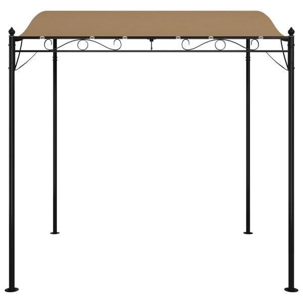 vidaXL Canopy Taupe 2x2.3 m 180 g/m&sup2; Fabric and Steel