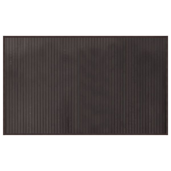 vidaXL Rug Rectangular Dark Brown60x100 cm Bamboo