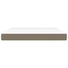 vidaXL Pocket Spring Bed Mattress Taupe 180x200x20 cm Fabric