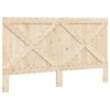 vidaXL Bed Frame without Mattress Grey 200x200 cm Solid Wood Pine