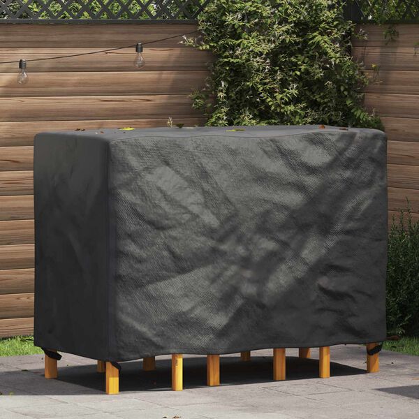 vidaXL Furniture Cover Plain Black 130 x 80 x 70 cm 420D