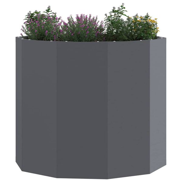 vidaXL Planter Anthracite 60 x 60 x 50 cm Steel