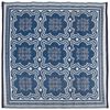 Esschert Design Outdoor Rug 151.5 cm Blue and White OC23
