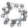 vidaXL Christmas Wreath White and Grey 45 cm Polystyrene