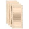 vidaXL Cabinet Door 4 pcs Natural 61.5 x 29.5 cm Solid Pine Wood