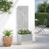 vidaXL Garden Privacy Screen Sliver 50 x 140 cm Stainless steel