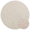 vidaXL Rug ZIZUR Cream &Oslash; 90 cm Jute Look Indoor and Outdoor