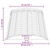 vidaXL Lamp Shade Brown &Oslash;30x20 cm Wicker
