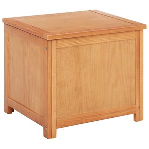 vidaXL Storage Box with Storage 50 x 45 x 45 cm Solid Oak Wood