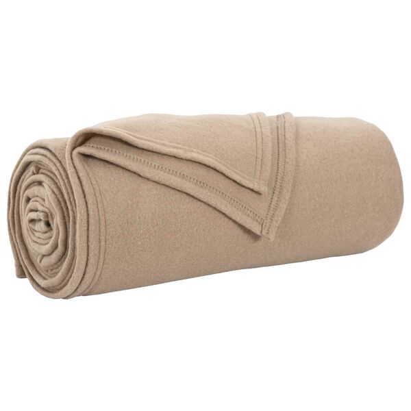 vidaXL Throw Blankets 24 pcs Camel 200 x 150 cm Fleece