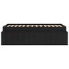 vidaXL Bed Frame with Drawer Black Oak 90 x 200 cm Engineered Wood