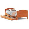 vidaXL Bed Frame without Mattress Wax Brown 75x190 cm Small Single Solid Wood Pine