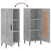 vidaXL Sideboard Concrete Grey 34.5x34x90 cm Engineered Wood