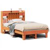 vidaXL Bed Frame without Mattress Wax Brown 135x190 cm Solid Wood Pine