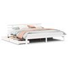 vidaXL Bed Frame with Drawers without Mattress White 200x200 cm