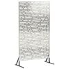 vidaXL Privacy Screen 100 x 50 x 180 cm Stainless Steel Silver