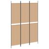vidaXL 3-Panel Room Divider Beige 150 x 220 cm Fabric