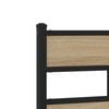 vidaXL Replace Headboard Sonoma Oak 120 cm Iron and Engineered Wood