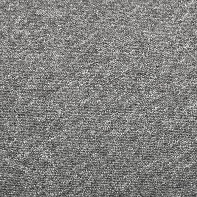 vidaXL Carpet Floor Tiles 20 pcs 5 m² 50x50 cm Grey