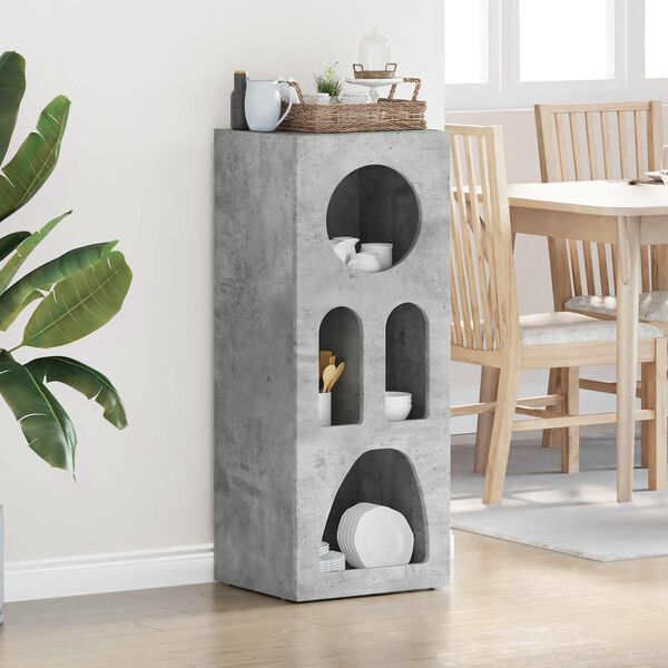 vidaXL Sideboard Concrete Grey 40 x 35 x 100.5 cm Engineered Wood