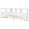 vidaXL Bookcase Bed without Mattress White 90x190 cm Single Solid Wood Pine