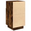 vidaXL Bedside Cabinet with 2 Drawers Smoked Oak 36x36x68 cm