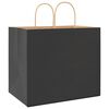 vidaXL Paper Bags 50 pcs with Handles Black 32x22x28 cm