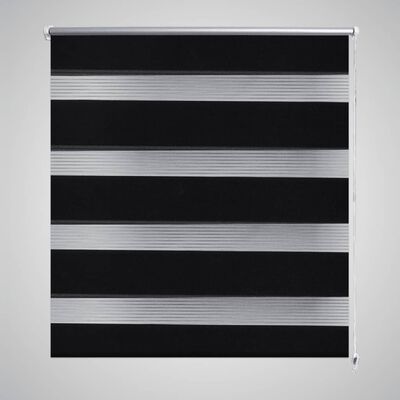 Zebra Blind 90 x 150 cm Black