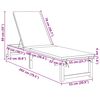 vidaXL Sun Lounger Reclining Brown 53 x 202 x 89cm Solid Acacia wood