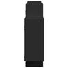 vidaXL Wall Shelf Black 159x18x65 cm Engineered Wood