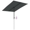 vidaXL Garden Parasol with Aluminium Pole 2x1.5 m Anthracite