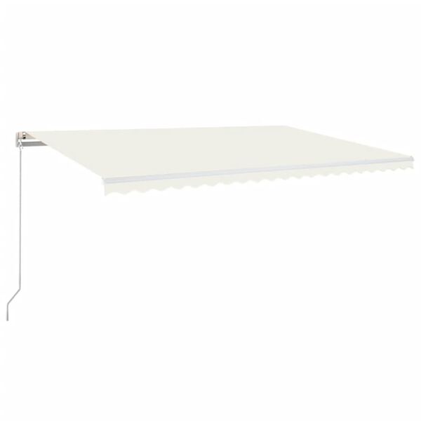 vidaXL Manual Retractable Awning 500x300 cm Cream