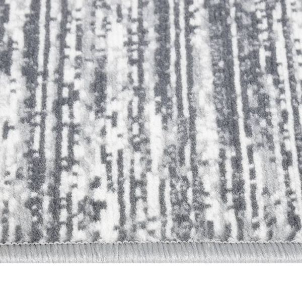 vidaXL Runner Rug BCF Grey 100x150 cm