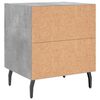 vidaXL Bedside Cabinets 2 pcs Concrete Grey 40x35x47.5 cm Engineered Wood