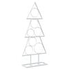 vidaXL Metal Christmas Tree KUOPIO 60 cm Steel White