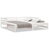 vidaXL Day Bed with Trundle without Mattress White 90x190 cm Single Solid Wood