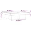 vidaXL Coffee Table Artisan Oak 90x90x28 cm Engineered Wood