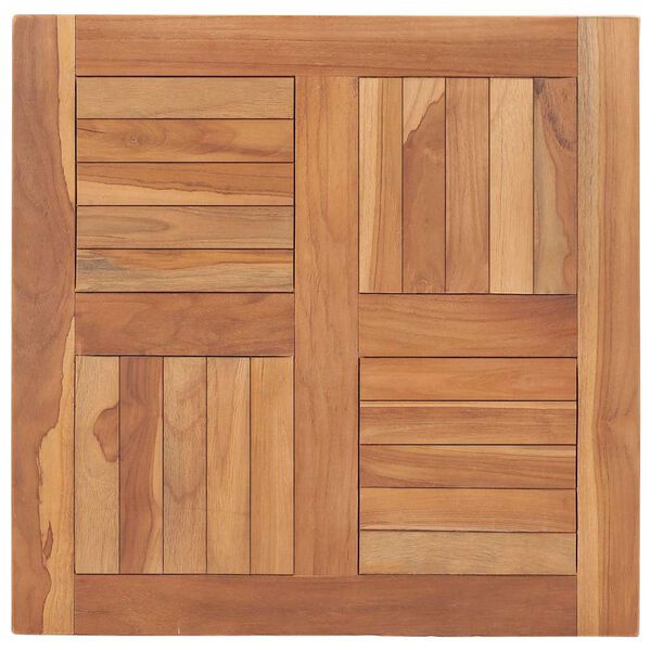 vidaXL Table Top Solid Teak Wood 60x60x2.5 cm
