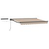 vidaXL Electric Retractable Awning Beige and Anthracite 3.5 x 2.5 m
