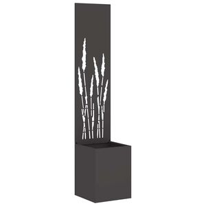 vidaXL Garden Privacy Screen Black 32 x 32 x 150 cm Cold-rolled steel