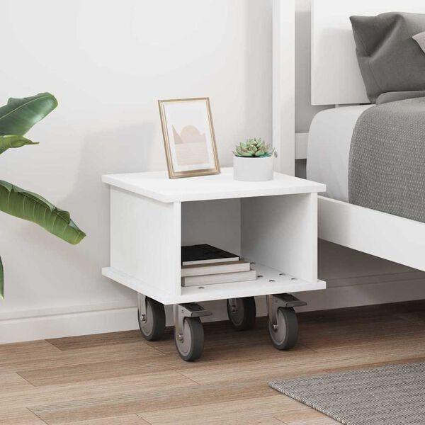 vidaXL TV Stand White 37 x 35 x 35 cm Engineered Wood