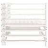 vidaXL Garden Corner Sofas 2 pcs White Solid Wood Pine